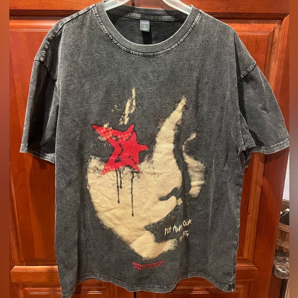 Romwe Embrace The Beauty Of Imperfection T-shirt Men’s Large